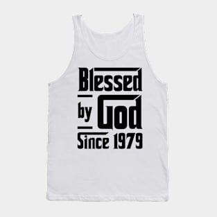 Blessed By God Since 1979 44th Birthday Tank Top